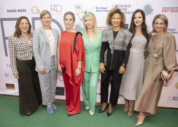 María De Lourdes Alcivar De Lasso (Ecaudor), Verónica Alcocer García (Colombia), Leticia Ocampos (Paraguay), Evie Evangelou, Débora Katisa Carvalho (Cape  Verde), Tamara Vučić (Serbia) and Michelle Muscat (Former First Lady of Malta)
Credit: Michael Ostuni /PMC