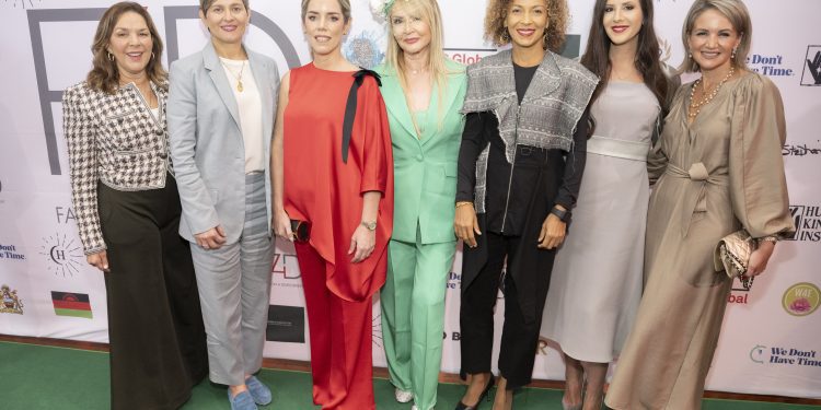 María De Lourdes Alcivar De Lasso (Ecaudor), Verónica Alcocer García (Colombia), Leticia Ocampos (Paraguay), Evie Evangelou, Débora Katisa Carvalho (Cape  Verde), Tamara Vučić (Serbia) and Michelle Muscat (Former First Lady of Malta)
Credit: Michael Ostuni /PMC