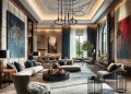 Luxury home design with art