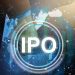Businessman presses button ipo Initial Public Offering network on chart