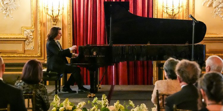 JUNE 4: Llewellyn Sanchez-Werner attends Barbara Tober and Elizabeth Segerstrom Launch 2025 International Keyboard Institute and Festival at New York on June 4, 2025. (Photo by Patrick McMullan/PMC) *** Local Caption *** Llewellyn Sanchez-Werner
