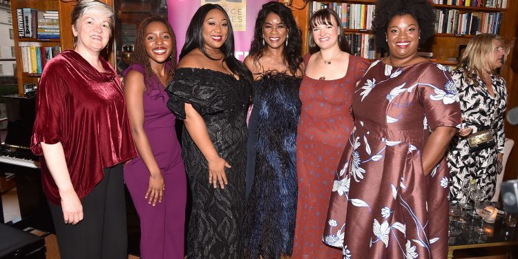 SEPTEMBER 9: Laura Ward, Inayah Raheem, Hannah Jones, Denyce Graves, Lauren Torey and Symone Harcum attend Kick-Off Celebration for the Upcoming Denyce Graves Foundation Harvest Moon Gala at New York on September 9, 2025. (Photo by Patrick McMullan/PMC/PMC) *** Local Caption *** Laura Ward;Inayah Raheem;Hannah Jones;Denyce Graves;Lauren Torey;Symone Harcum