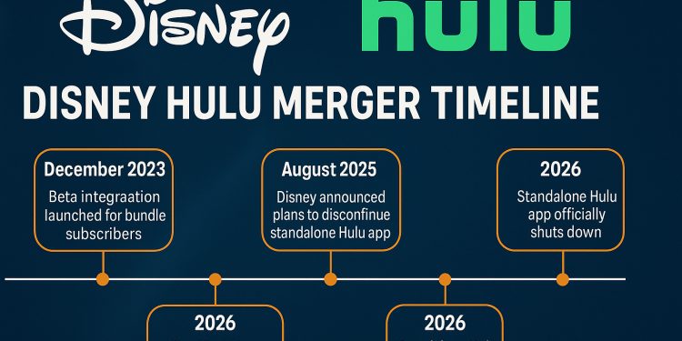Disney Hulu merger date