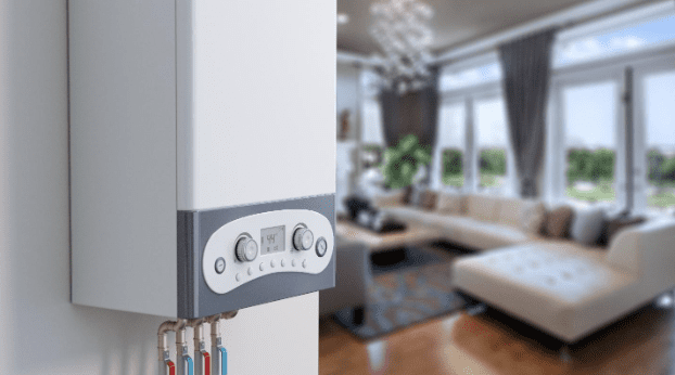 Combi boiler on the wall
