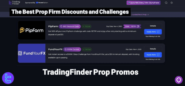 Tradingfinder prop promo