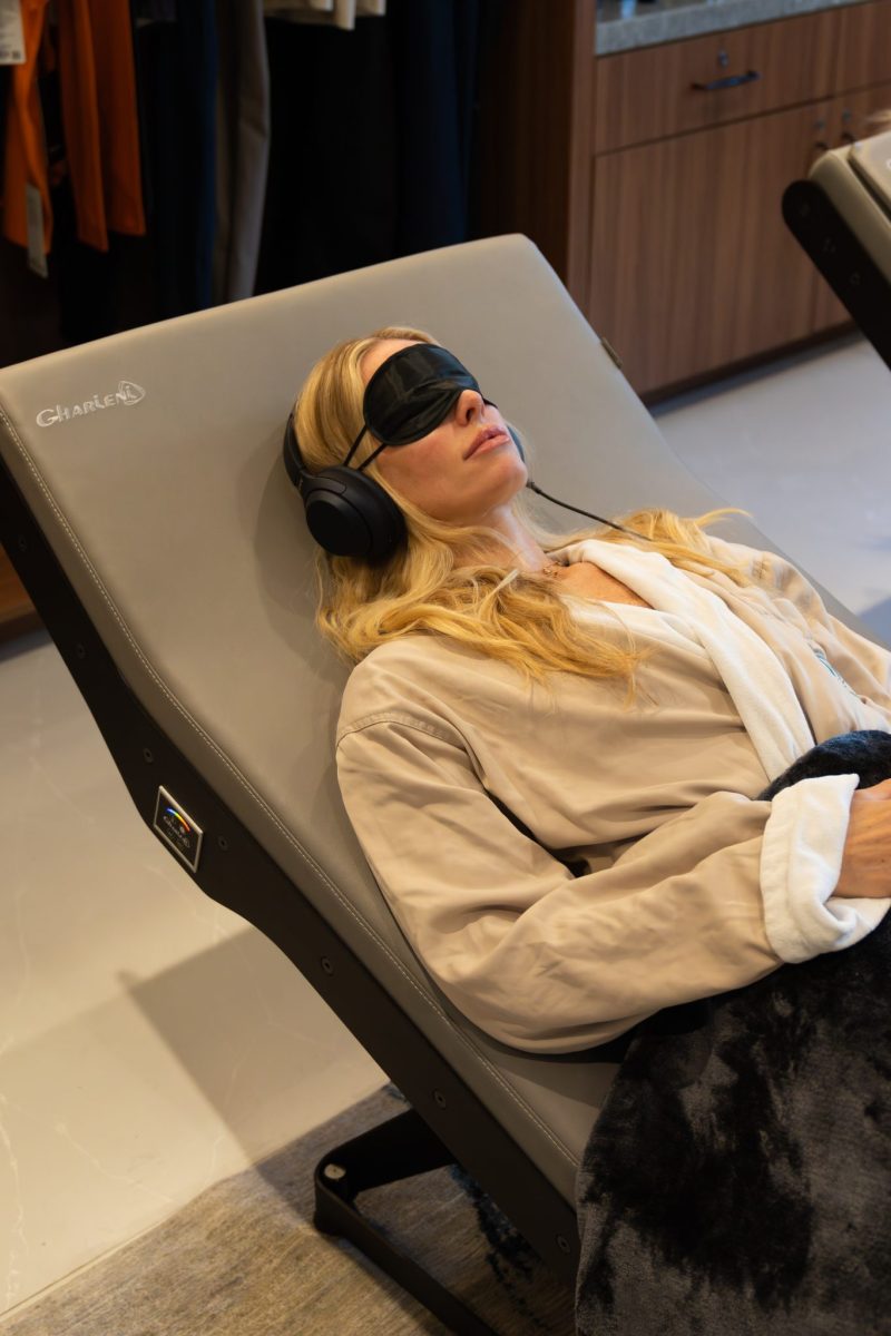 Experiencing electromagnetic energy treatment for post workout recovery at Ila Spa at The Lotte Palace in Manhattan