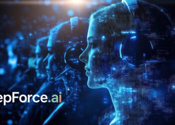 A futuristic depiction of customer support agents, rendered with a digital aesthetic. The image conveys themes of technology, virtual assistance, and the evolving landscape of customer service in the digital age. It represents the intersection of human interaction and artificial intelligence in modern communication networks.