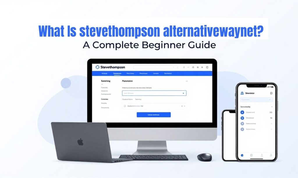 What Is stevethompson alternativewaynet? A Complete Beginner Guide