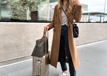 chic airport outfit ideas for long flights