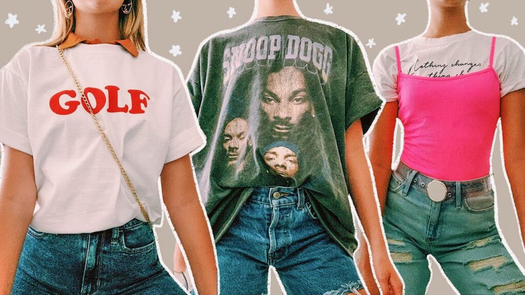 how to style basic t shirts in multiple ways