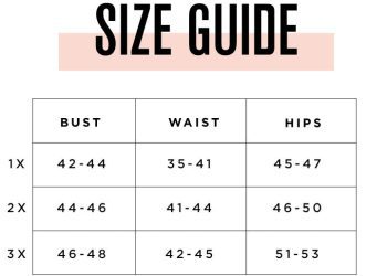 online fashion shopping size guide