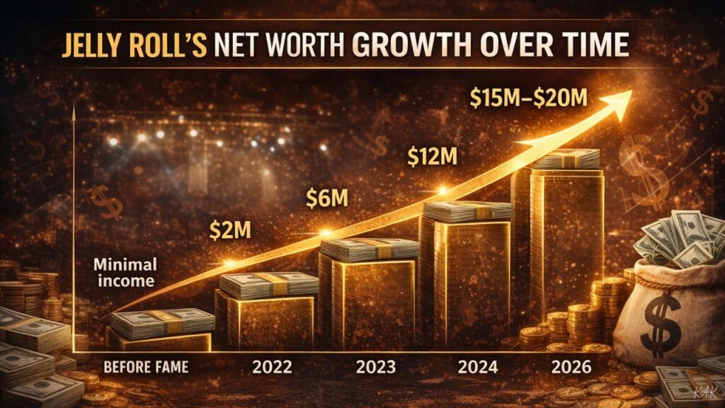 Jelly Roll’s Net Worth Growth Over Time