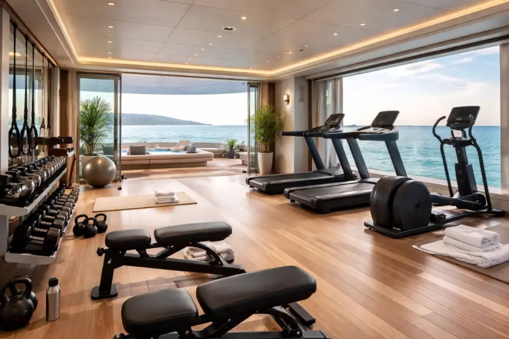 10 Superyachts with Incredible Gyms That Redefine Fitness at Sea