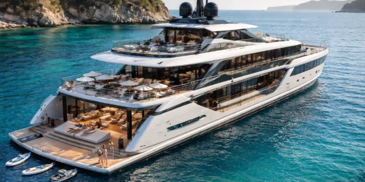 Inside the Lazzara LMY 165 Luxury, Glass & Beach Club Living