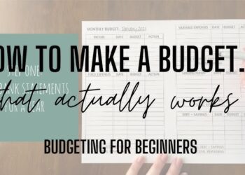 Step by step guide to budgeting monthly income