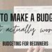 Step by step guide to budgeting monthly income