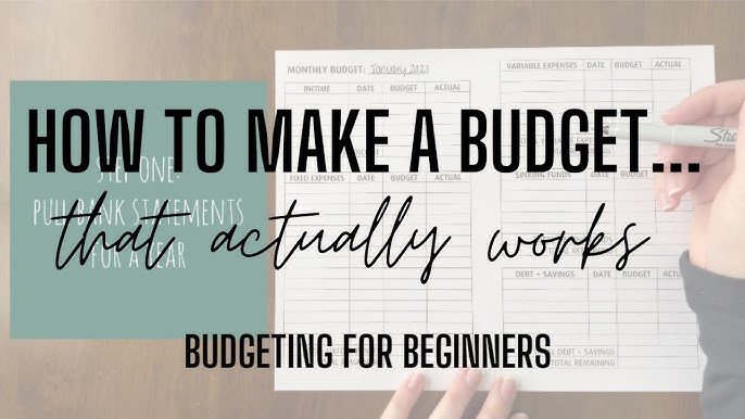 Step by step guide to budgeting monthly income