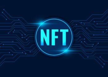 digital NFT non fungible token background design