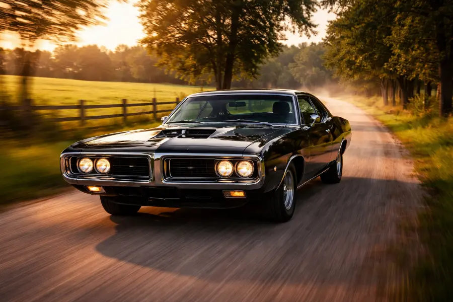 Classic Gem 1971 Charger SE Triple Black With 440 Engine