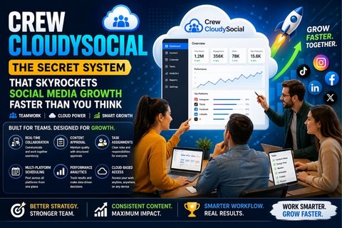 Crew CloudySocial Secret System: That Skyrockets Social Media Growth Faster Than You Think