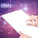 Holding futuristic tablet with PROXY SERVER inscription, cyber security concept