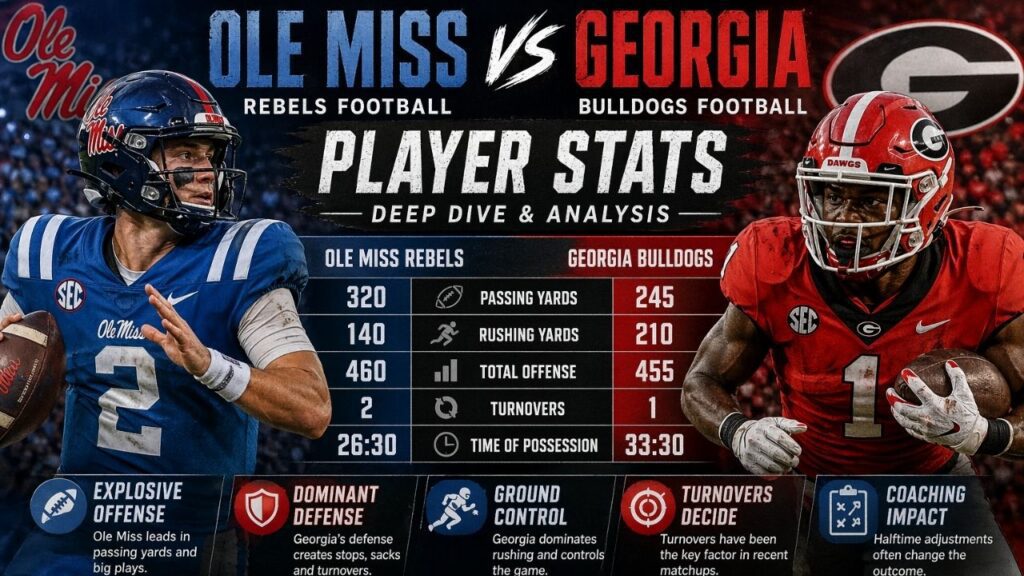 Ole Miss Rebels Football vs Georgia Bulldogs Football Match Player Stats: Deep Dive and Analysis