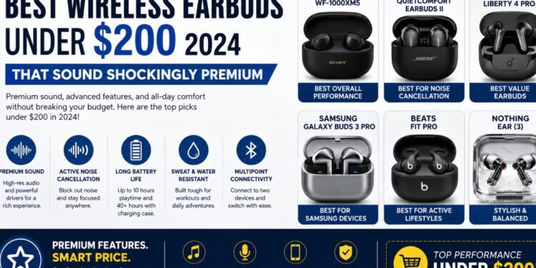 Best Wireless Earbuds Under 200 Dollars 2024: That Sound Shockingly Premium