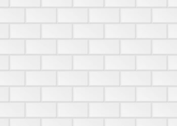 subway tile background. white seamless patter for kitchen backsplash, bathroom wall, shower. vector offset texture