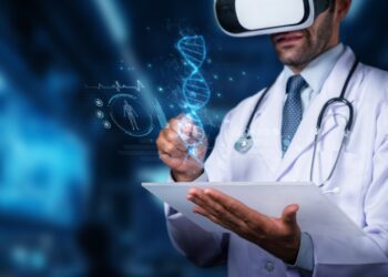 A doctor engages with virtual reality technology, visualizing human DNA and health data. This innovative approach enhances medical research and education in healthcare. PHMT SSUCv3H4sIAAAAAAAACpRVTY/cIAy9V+p/iHLeqJDv7C/oZaWqh16qHoA4M2gJjIBMtar2v9dJJiMmzKjbW3Ae9rP9jP98/pQkKWdOivQ5+TOf8CyVmpy3zEuj0UyeLnYLugcbWs62qEloYDI8QS+9sZKp0MiZF0fNRkCjnpSaze/Lz9R55icHLuDCesPBeSNe0VheHbvTfAyuCubhgLFuLm+J/VzPyfZj+Yk38Ff6FZjyR8EsfHlBvgLJPgUoN/EZ9SKdAKWYBjO5dPu/xn7g+BuYk4L/cLZ+/LqW8gBavM3ZvAd5WlDA1hJdskrrTvCh4izrK06ykhHIuorwrBHQEDKIhnK+RFldp6+/PdgxrFNvBPYpLFRa06qu0h0lqbU5b7IIsCSnZI/1gF02yhzedtiK5nusExJzhT2Q1DEBpM7EPQZtswcPk5/s3mnRRTipB2PHe2kVJAJ7rP8460TqW9e06Io8xp+l9RNTiUWZSb+rBe3yqG69ZAdtnJci6DHaG0rbqCELk8W7A2bF8eZGjlXpiv0V6CdxL9eyK6O2yHFSd7BFE0tDMW7wxTB2n2LZkkesH0ikoV3d5ZFIjtdBTU7WDOAcEluellvVFo/CyZEdpD7cXOjKKhbOj+8JBusd+H+365qLZVLvvTctienMClpz+Yh+TmAXde7Hg5KirKIuMI0tGG/LSQmlRfuIdw9nKcLnZBEDrSLaXJrroOykmddlE1fxMtTJIO/OaxFFEAoruNYSV4b7gJbxhQRkc1/+dV22NCqnhTNoL8+Q3J3ivMurqmqukYKXl029NMGjeTZiZVmEIHlilq2P68V0snOYWRibxfjjskY3T8JM2i+Dk5JtX6TKmBPjuECekwHjwHUMmHOI7zd7uANxa5sxCKSNX1qbrl7THpfkfKRF0eY4K21R0pZ2bZNfAOsCPkr0s/DZHC0LWPZhWnJmkPKub6ho2iwvB5aVbc6ylvR5RiivKIqfk3wWxvtfAAAA//8DACwQT/JpCAAA