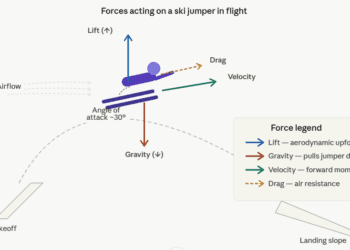 How Do Ski Jumpers Stay in the Air So Long?