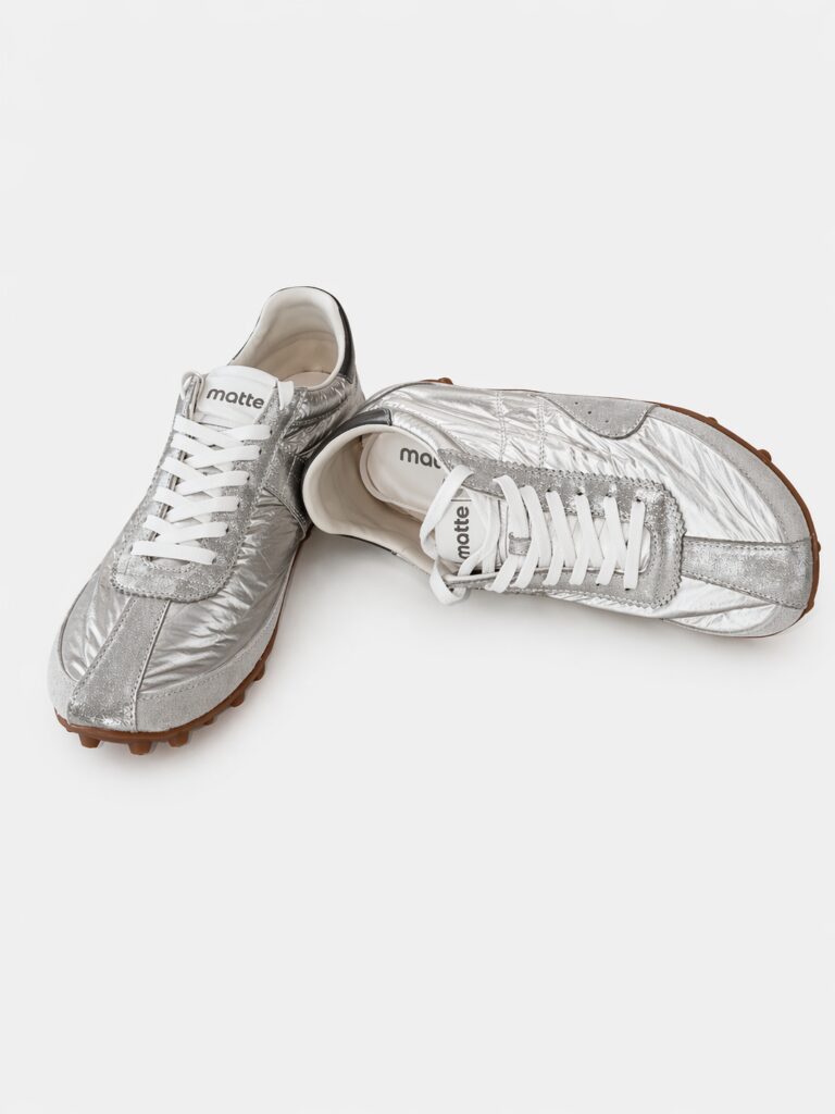 Matte Collection Launches Limited Edition Silver Matte Trainer Sneaker