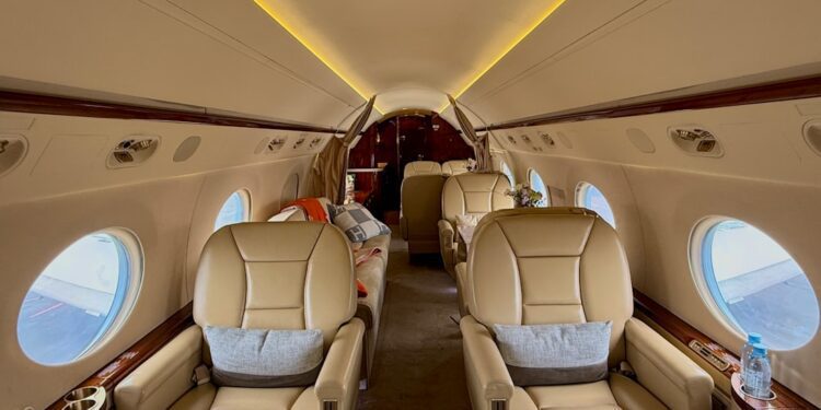air charter service private jet interior luxury