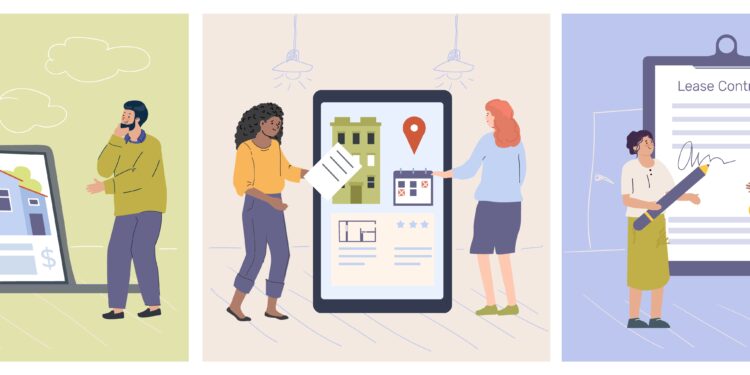 People looking for and choosing apartment for rent online and signing lease contract flat set isolated vector illustration SSUCv3H4sIAAAAAAACA3VRwU7DMAz9lcjnioG49Yg0kJCQpnGcOHip6aylcRUnBTT133G6DcGBm+334vf8coI9KntoT8AhFM0JM0uE9q4B6jhLYgzQ3s4NaMZclNS41nnM1Bu69Nclu1OdQwsPRTmS6uqRI0ZPYM/L3oAXVk8hYCQpCnNzfbAhGcO/tLcGsKfov6q2iScKhIuVnUHHj0xpuPiauCM5l1g6riVM4jEYfl99240y1GmfcDywTzxRqn1H6tOPFRdEjhx79y7JYeycP4hoHeCIKQ8U8wKlWkgMdu5CU+5jZS0GnZdoiXqjBsxOKTtWsZI6N5G3dN3v1G/c2iLHvamvN6/Lui3FjowV3fPmqQoOFlcD+bOGBs0lvfMuXZmcpzEXDKvhT4INyNH+dJ7nb1ft5oXxAQAA