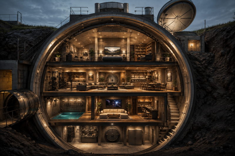 Underground Bunkers for Rent Inside Luxury Missile Silo Airbnbs