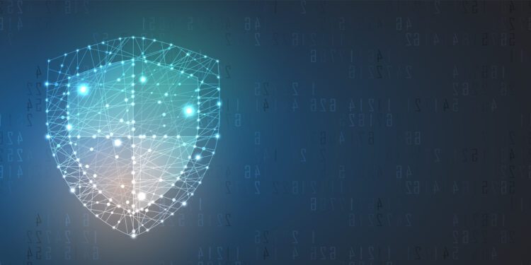 Cyber security and information or network protection. Future cyber technology web services for business and internet project