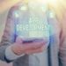 Text sign showing App Development. Business photo showcasing Development services for awesome mobile and web experiences
