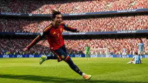 Ferran Torres' extra-time finish secured Spain's World Cup victory.