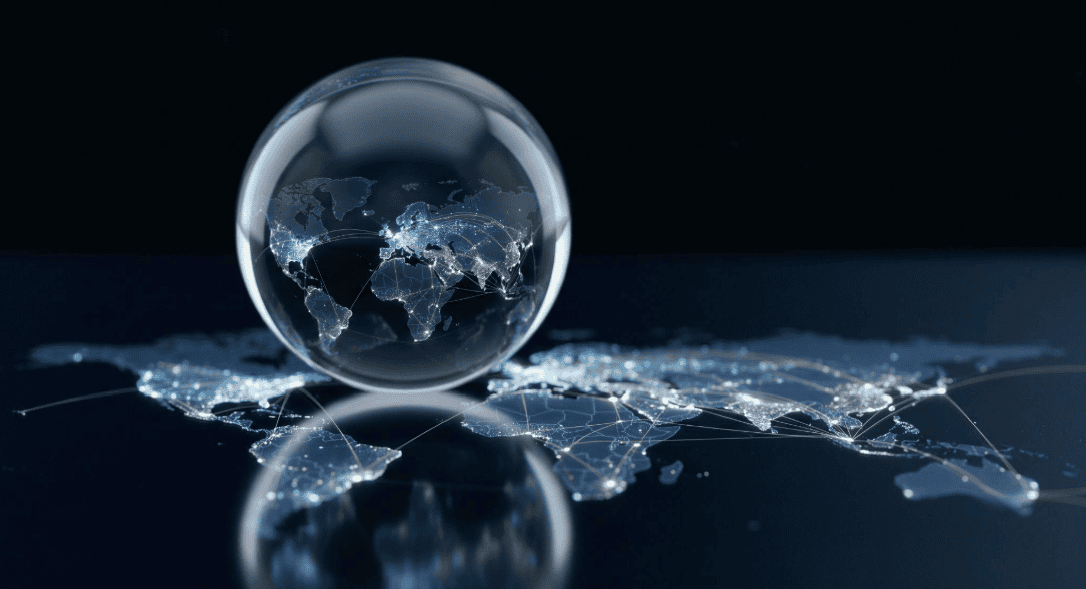 Abstract concept of multi-asset portfolio management across interconnected global financial markets