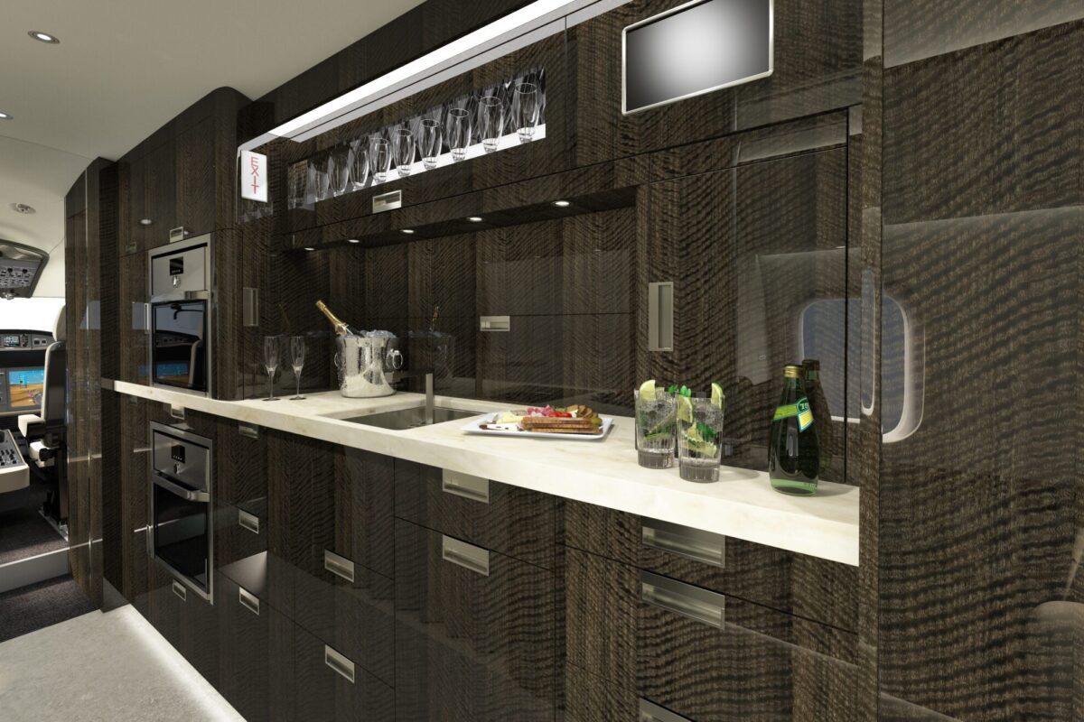 Global 8000 Kitchen Counter Staged