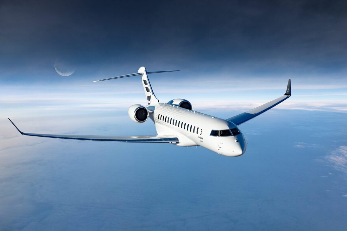 Inflight Bombardier Global 8000 SmoothFlex Wing
