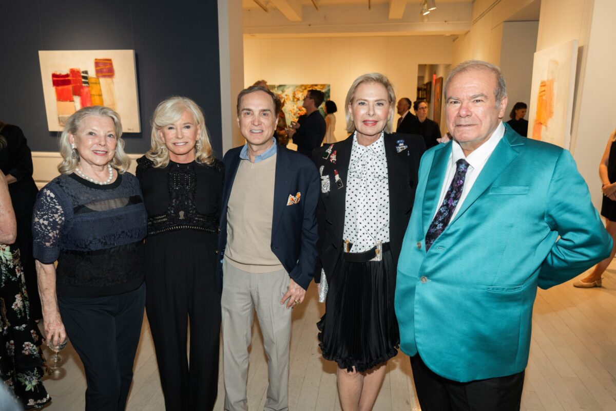 JS_048 Jeanne Lawrence, Sharon Bush, Guy Clark, Pamela Morgan, Hunt Slonem